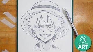 How to Draw Luffy (One Piece) | Luffy Drawing Step-by-Step | Easy to Draw