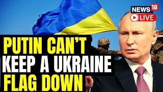Ukrainian Soldier Raise Flag On Top Of Bakhmut Airplane Monument | Russia Ukraine War Updates LIVE