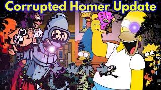 Friday Night Funkin' Vs Corrupted Homer Update | THE SIMPSONS Futurama (FNF/Mod/Pibby + Cutscene)