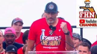 Roberto Luongo Bangs Drum, Speaks at Florida Panthers Stanley Cup Celebration NSFW