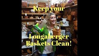 How to Clean Longaberger Baskets #reseller #flip #longabergerbaskets #cleaning #reselling #basket