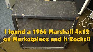 I found a 1966 Marshall 4x12 on Marketplace and it rocks