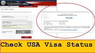 How to check your USA Visa status online | Check Non immigration Case or Non Immigration Visa Status