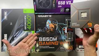 AMD Ryzen 9 7900 GIGABYTE B650M GAMING WIFI CM Q300L ZOTAC RTX4060Ti Gaming PC Build