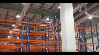 Installation of Rack and  sprinkler system in warehouse video