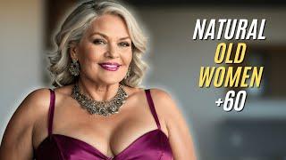 Natural Older Women OVER 60 Fashion Tips Review Pt-94