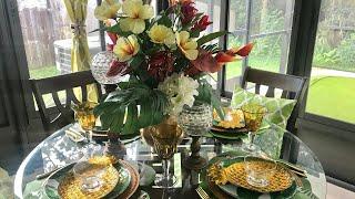 Fun In The Sun Collab 2020 #funinthesun2020 #tropicalvibe #summertablescape #decoratewithme