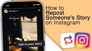 How to Repost Someone's Story on Instagram! [New Update]