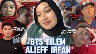 BEHIND THE SCENE TELE FILM ALIEFF IRFAN!! FAE MINTA SHARE SYAHMIE??