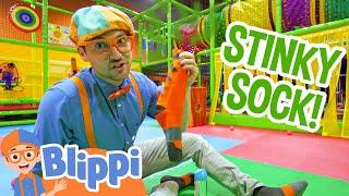 Learning Your Five Senses with Blippi! | Indoor PLAYGROUND | Fun Educational Videos For Kids