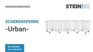Absperrgitter/Scherensperre -Urban- aus Aluminium