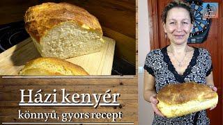 Házi kenyér | Könnyű, gyors recept | Teca konyhája