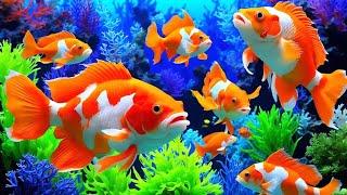 Aquarium 4K VIDEO (ULTRA HD) - Amazing Beautiful Coral Reef Fish - Sleep Relaxing Meditation Music