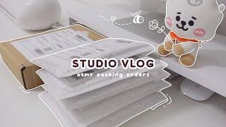 [Studio VLOG] Real Time ASMR Packing Orders | No Music No Talking | New Blender | Dinner Date