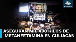 Ejército realiza aseguramientos de metanfetamina en Culiacán; hay operativo