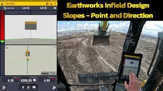 SITECH Intermountain Trimble Earthworks Infield Design Slopes and Point and Direction