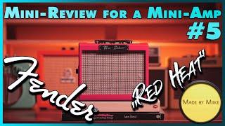 Mini-Review for a Mini-Amp (#5): FENDER MINI DELUXE TEXAS RED