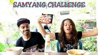 SAMYANG SPICY KOREAN NOODLES CHALLENGE ft. Joe Hattab | BALI