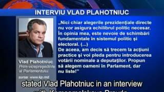 First Deputy Speaker Vlad Plahotniuc initiates a single-member constituency voting system bill