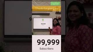 Thanks for your Love | Fundoor completed 1Lacs Subscribers | Feeling Grateful #fundoor #Thanks