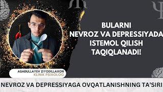 Agar tuzalishni xoxlasangiz buni hoziroq to'xtating! Nevroz va Depressiyada qanday ovqatlanish kerak