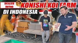 KOLAM KOI ESTETIK DI TERAS KONISHI KOI FARM INDONESIA  :|  SEIRYUU KOI CARP