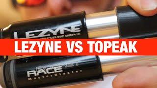 Which MTB mini pump is the best? Lezyne Pressure Drive vs Topeak RaceRocket
