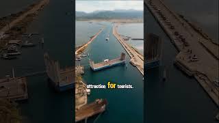 The Ingenious Agia Mavra Floating Bridge #aboutworld #exploretheworld #bridge