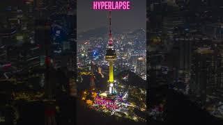 Seoul Tower: Aerial Drone Footage of South Korea's Iconic Landmark