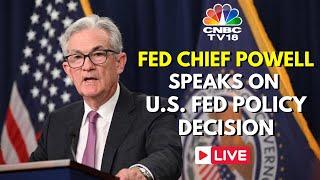 Jerome Powell LIVE: Federal Reserve Bank Interest Rate Decision | FOMC Meeting | US Market | IN18L