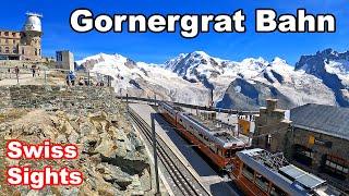 Gornergrat Bahn Zermatt Wundervolle Zugfahrt Schweiz 4K