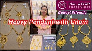11gmbudget friendly stunning Heavy Pendant Gold Necklace from Malabar, Bhubaneswar Odisha