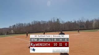 Softball: Brevard vs. Meredith - 3/22 | 1/3 PM (DH)