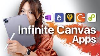 Top 5 Inifinite Canvas Apps in iPad You MUST Know!