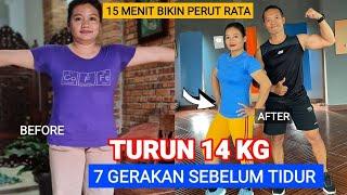 7 GERAKAN SEBELUM TIDUR | TURUN 14 KG PERUT AUTO RATA