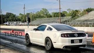 SHOCKINGLY FAST TURBO 3.7L CYCLONE MUSTANG RUNS A 10.3 THEN BATTLES A NISSAN GTR IN THE STREETS