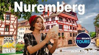 Walking in NUREMBERG (Nürnberg) | Germany - 4K 60fps | Beautiful Medieval City Walking Tour