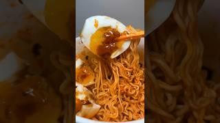 kimchi fried noodles with galbi sauce egg #asmr #koreanfood