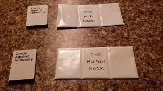 Opening Cards Against Humanity A.I & Human Packs!