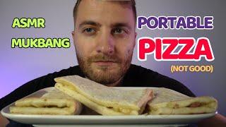 Portable Pizza! Mukbang ASMR pizza eating sounds no talking