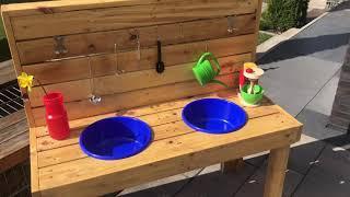 Matschküche Spielküche zum selber bauen - Outdoor kitchen - mud kitchen - дача - palettes project