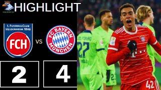 Heidenheim 2 - 4 bayern munich ||Bundesliga premier League ||all goals highlights |Jamal Musiala