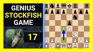 Genius Stockfish 17 Chess Game, Russian Game, Modern Attack