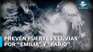 Tormentas tropicales “Fabio” y “Emilia” causan alerta en Baja California Sur