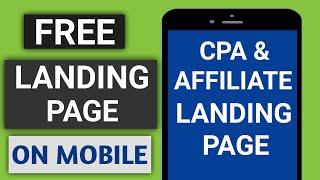 How to Make A Landing Page on Your Phone 2024 (EASY)