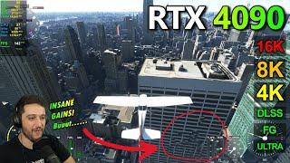 RTX 4090 | Microsoft Flight Simulator - 4K, 8K, 16K - Ultra, Native, DLSS & Frame Generation