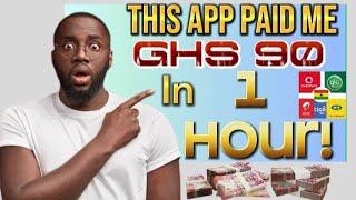 Make GHS 80 IN 1Hour:I Earned GHS90 IN 1HOUR VIA MOMO From This App(How To Make money in Ghana 2024)