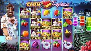 CLUB TROPICANA - HIT 5 TROPICAL MEN with 10X MULTIPLIER - BONUS BUY BIG CASINO WIN SLOT