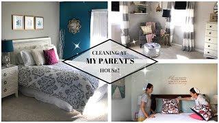 CLEAN WITH ME AT MY PARENT’S HOUSE! | Weekly Cleaning