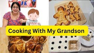 Manchester ലെ എന്റെ ചെറുമകൻ Aayush നോടൊപ്പം ഒരു Cooking/ Tres Leches Cake/ Puff Pastry Snacks